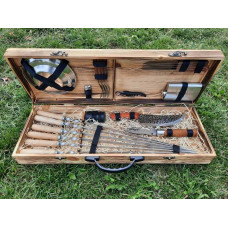 Шампура подарунковий в дерев'яному кейсі (K-007)