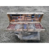 Шампура подарунковий у дерев'яному кейсі (VK-003)