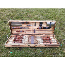 Шампура подарунковий у дерев'яному кейсі (V-017)