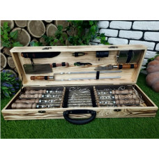 Шампура у дерев'янму кейсі (003-Е)