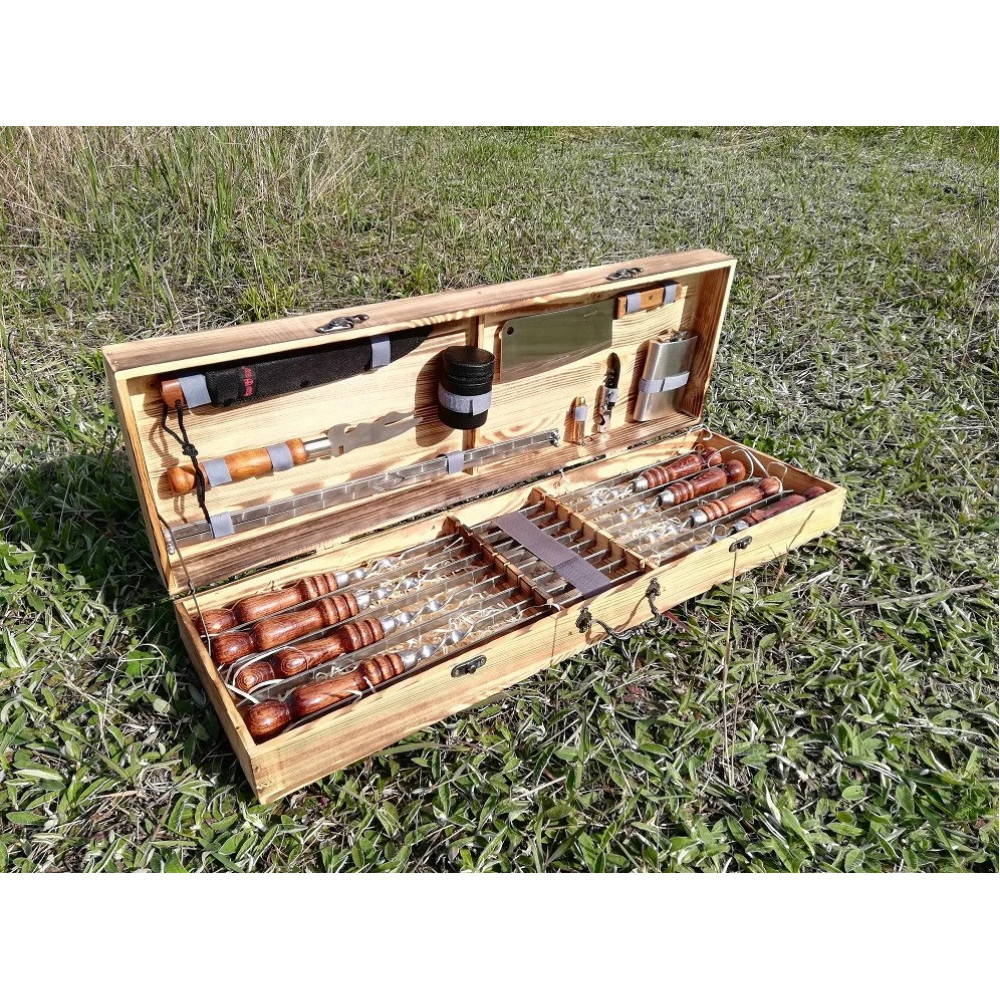 Шампура у дерев'яному кейсі (VK-006)