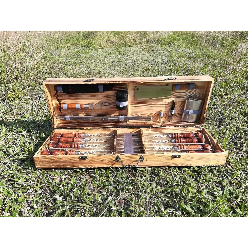 Шампура у дерев'яному кейсі (VK-006)