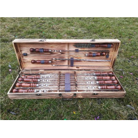 Шампура в деревянном кейсе (VК-010)