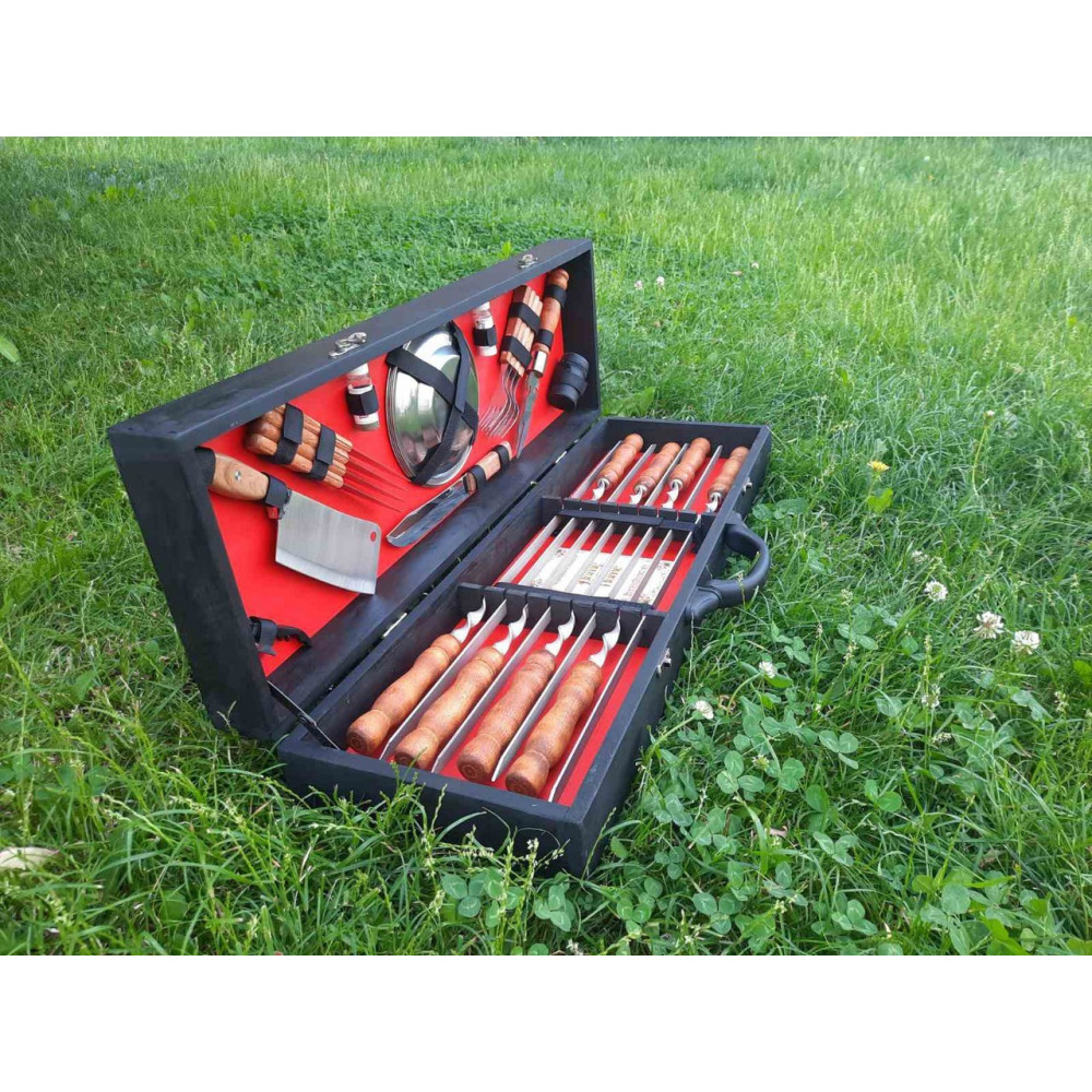 Шампурав BLACK BOX в дерев'яному кейсі (М-020)