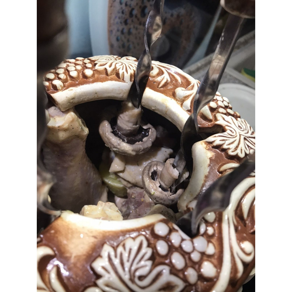 Электро мини-тандыр, шамотный