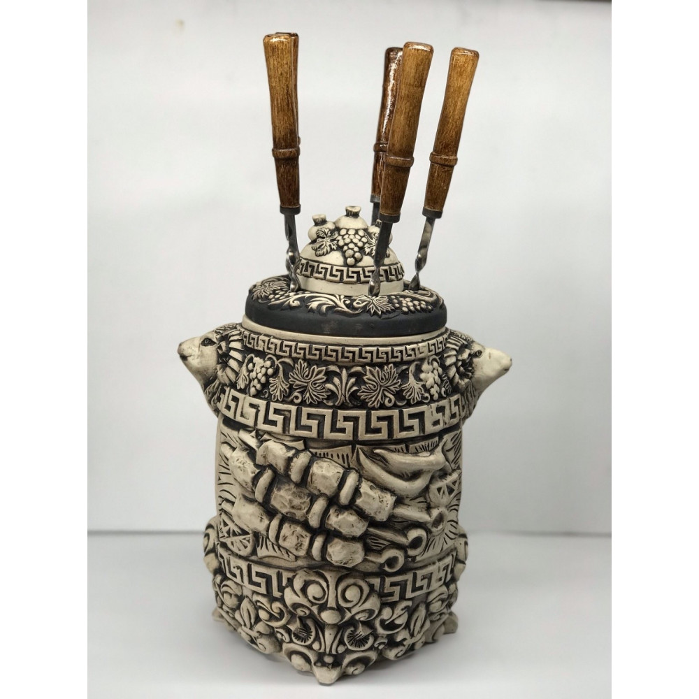 Электро мини-тандыр, шамотный