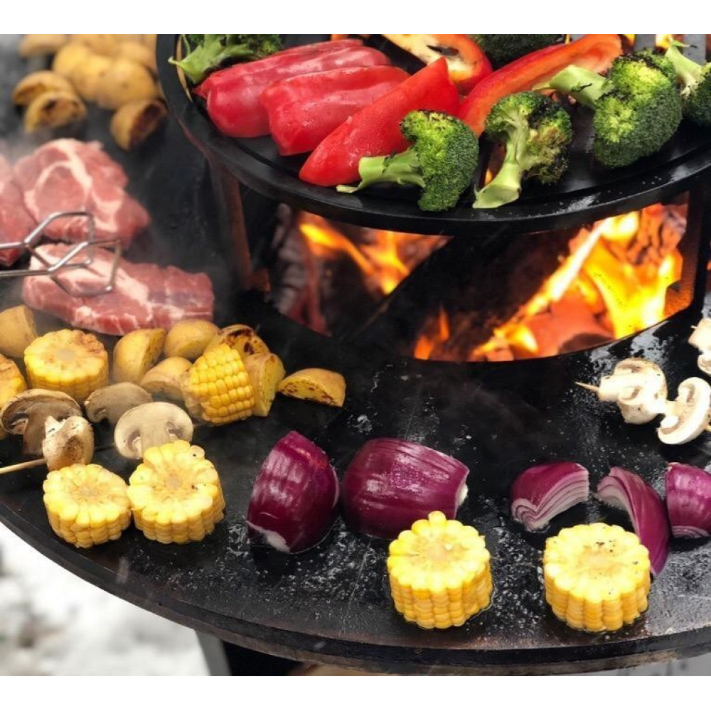 ✅Гриль-очаг SPACE с подставкой под казан