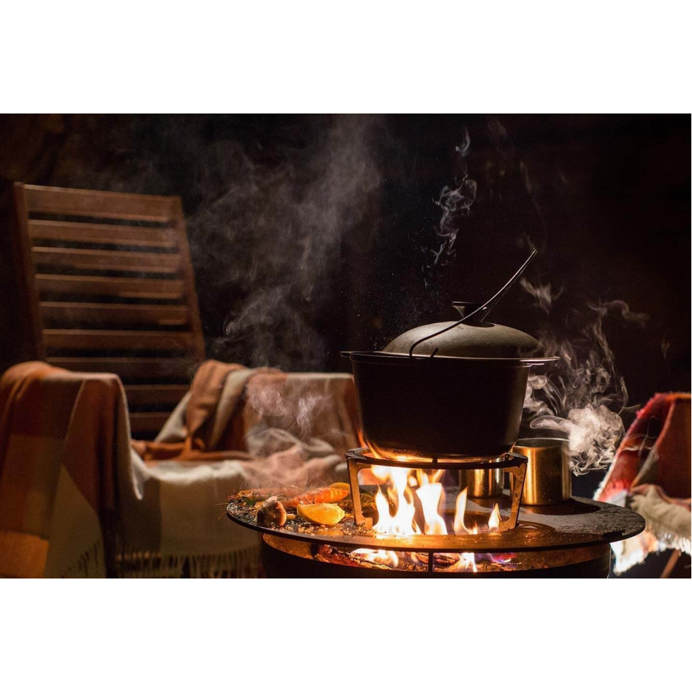 ✅Гриль-очаг SPACE с подставкой под казан