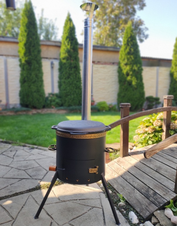 Піч під казан 12 л  трубою