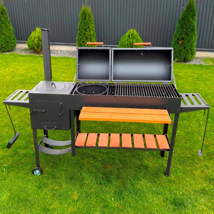 мангал-барбекю 5 мм з пічкою під казан