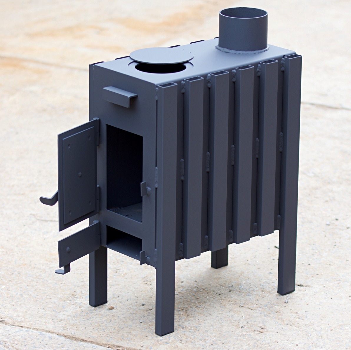 Буржуйка тривалого горіння з конфоркою